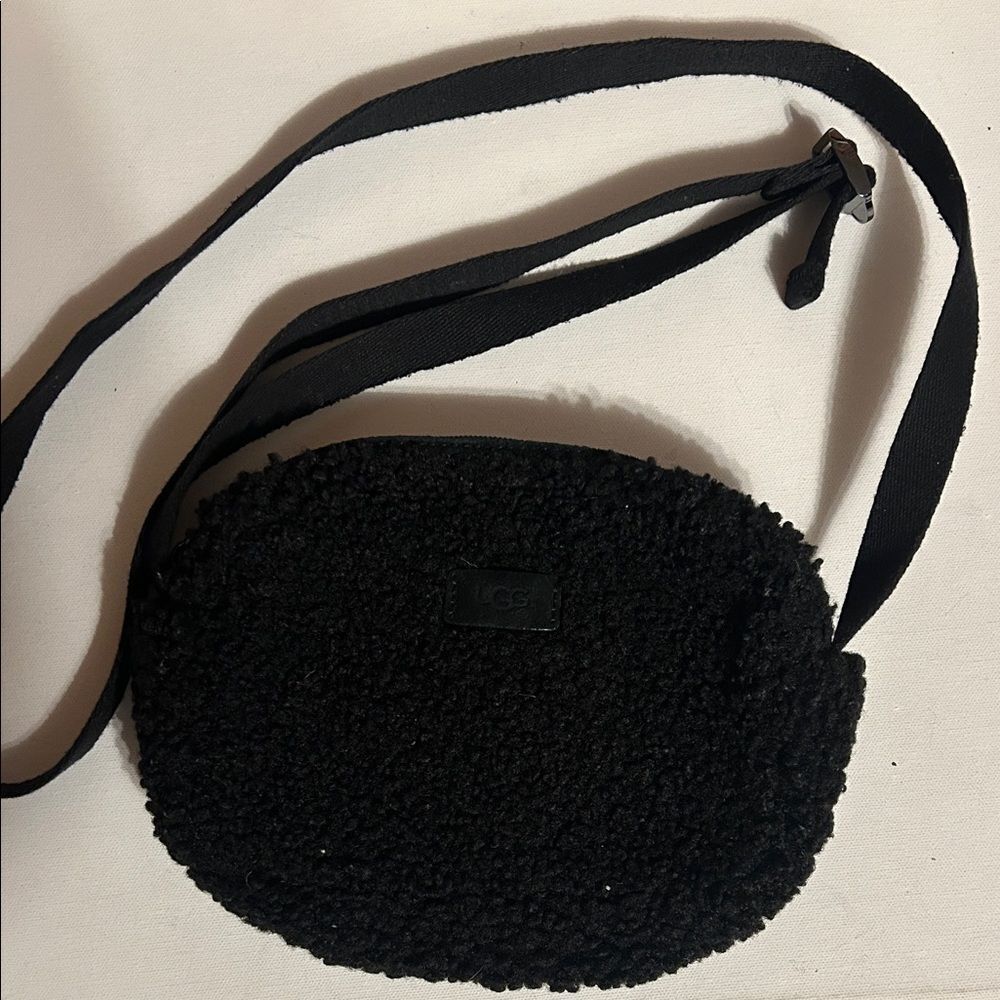 UGG Black Textured Crossbody Bag